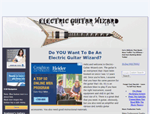 Tablet Screenshot of electric-guitar-wizard.com
